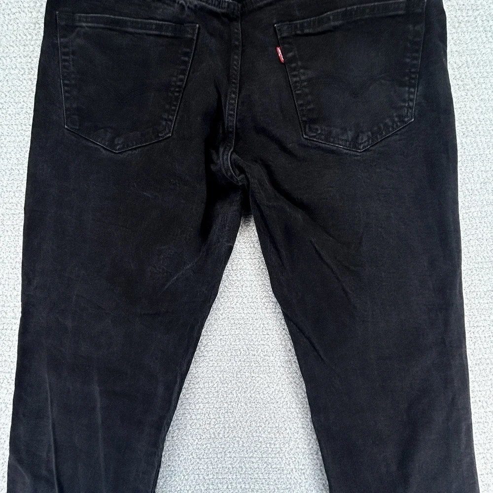Levi's Premium 511 Jeans Mens 36x32 (36x31) Big E Black Slim Fit Stretch Denim